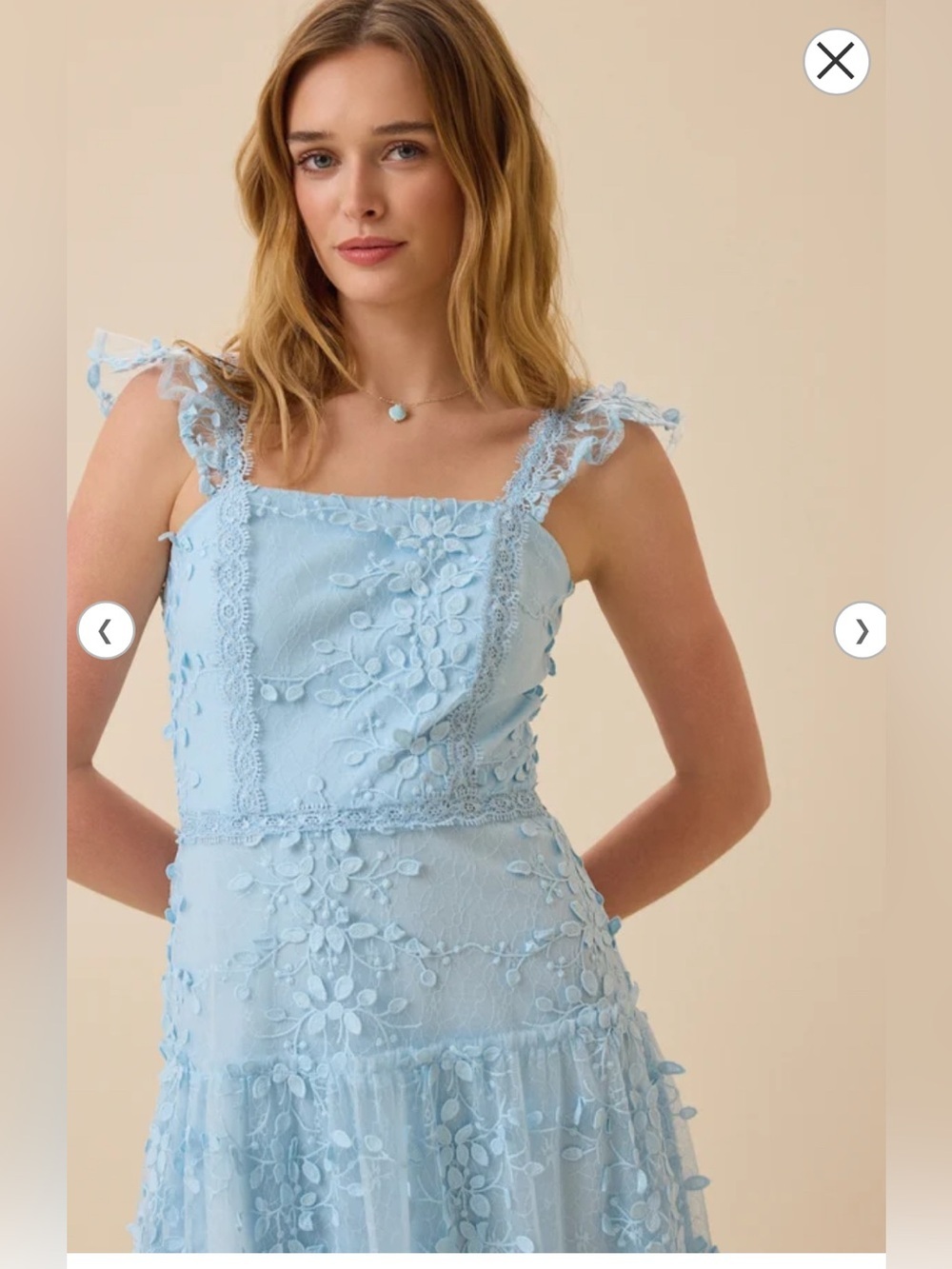 Altar’d State Kallie Lace Tiered Maxi Dress - Picture 2 of 6